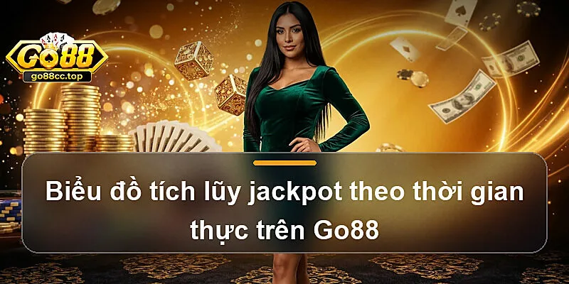 Biểu đồ tích lũy jackpot theo thời gian thực trên Go88
