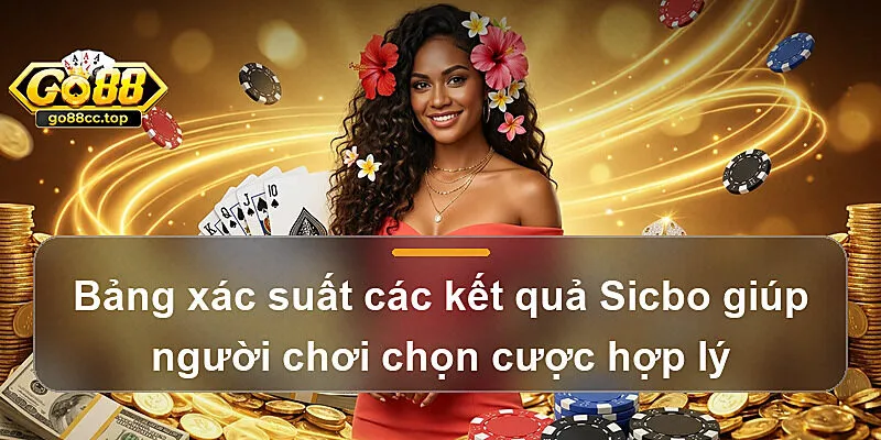 Bảng xác suất các kết quả Sicbo giúp người chơi chọn cược hợp lý