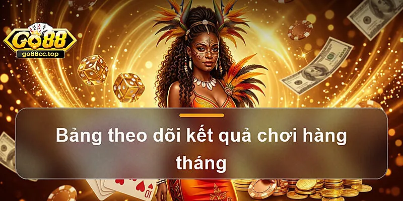Bảng theo dõi kết quả chơi hàng tháng