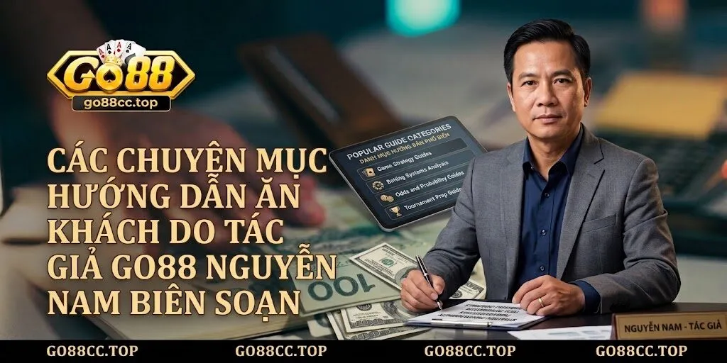 Tác Giả Go88 Nguyễn Nam – Kiến Trúc Sư Đứng Sau Thành Công Của Cổng Game Hàng Đầu 2026 3 Các chuyên mục hướng dẫn ăn khách do tác giả Go88 Nguyễn Nam biên soạn