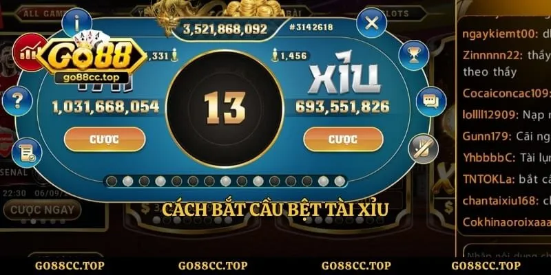 Cách Bắt Cầu Tài Xỉu Go88 Chính Xác Từ Cao Thủ Lâu Năm 2 Cách bắt cầu bệt tài xỉu