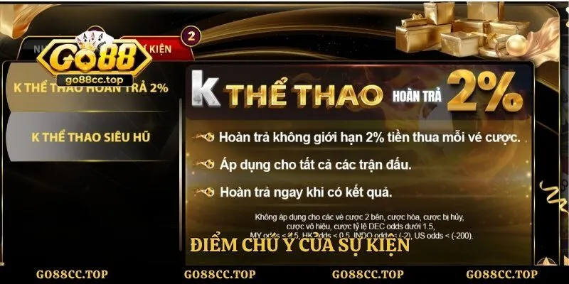 Điểm chú ý của sự kiện
