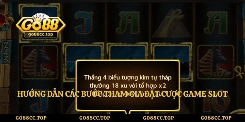Hướng dẫn các bước tham gia đặt cược game slot đơn giản
