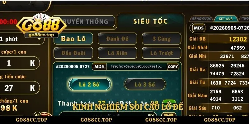 Kinh Nghiệm Đánh Lô Đề Online Go88 Dễ Hiểu Cho Tân Thủ 2 Kinh nghiệm soi cầu lô đề