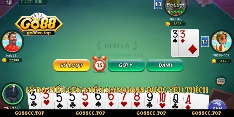 Tiến Lên Miền Nam GO88 – Sảnh Game Bài Đổi Thưởng Đỉnh Cao 4 Lý do tiến lên miền nam GO88 được yêu thích