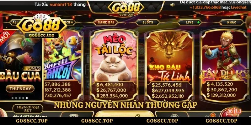 Nguyên Nhân Tài Khoản Go88 Bị Khóa Và Cách Xử Lý Chính Xác 1 Những nguyên nhân thường gặp