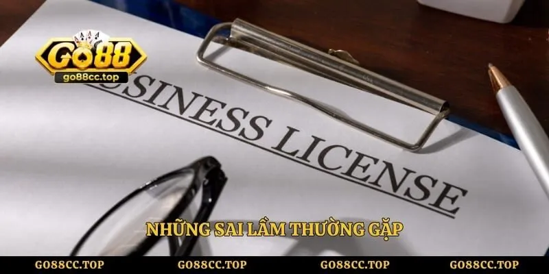 Những sai lầm thường gặp