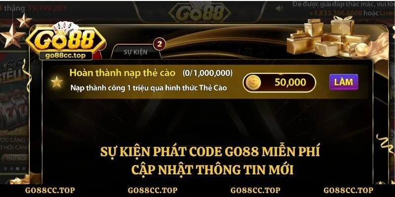 Sự Kiện Phát Code Go88 Miễn Phí - Cập Nhật Thông Tin Mới
